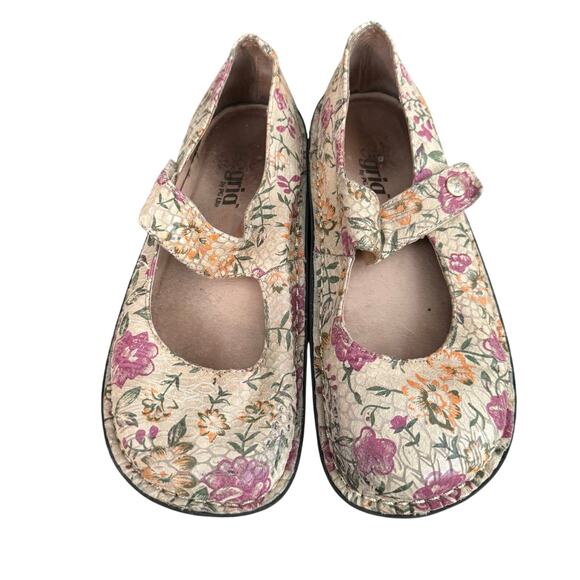 ALEGRIA Floral Mary Jane Clog Women’s Size37 PAL317 - Picture 7 of 10